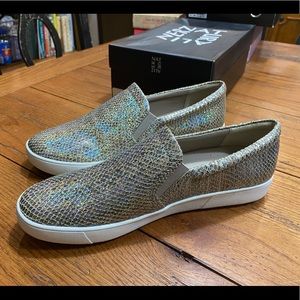 Naturalizer Marianne Pewter Snake Slip On Sneaker